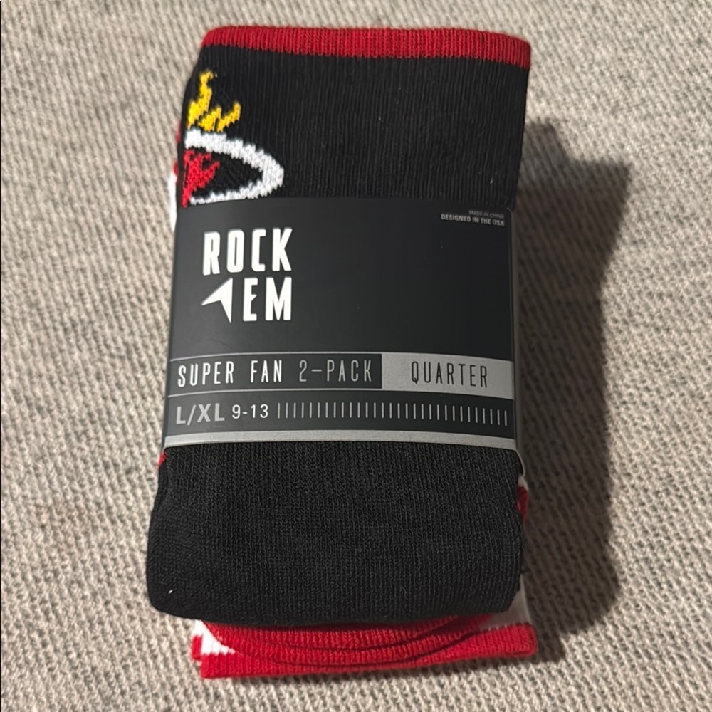 Miami Heat  2-pack quarter core LXL Black and white pair